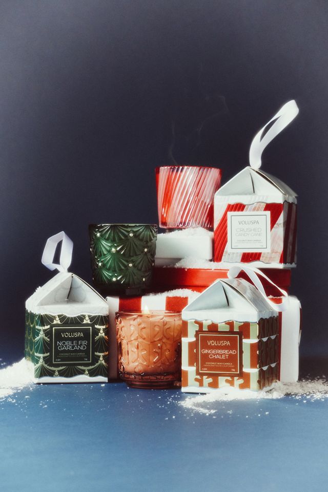 Voluspa Gourmand Gingerbread Chalet Boxed Ornament Candle #1