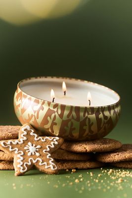 Voluspa Gourmand Gingerbread Chalet 3-Wick Tinned Candle