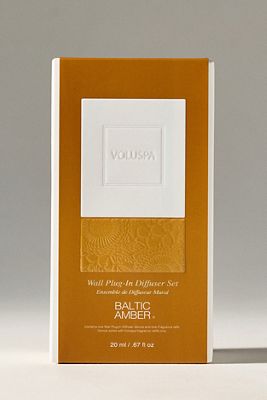 Voluspa Woody Baltic Amber Wall Plug-In Diffuser