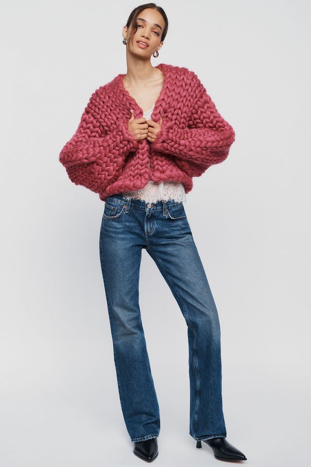 Hope Macaulay Mulberry 100% Wool Cardigan #2