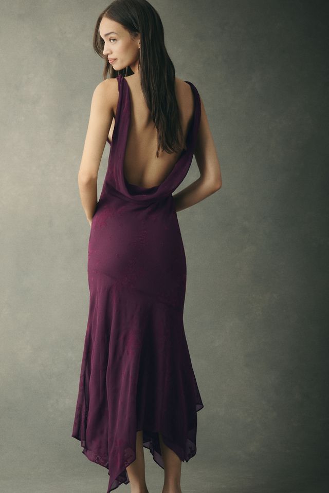 BHLDN Velvet Burnout Maxi Dress #2