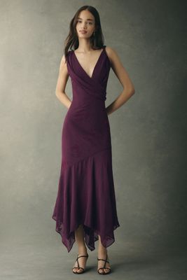 BHLDN Velvet Burnout Maxi Dress