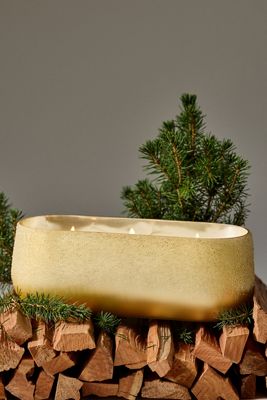Capri Blue Hearthside Icy Glass Decorator Candle