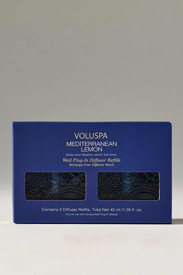 Voluspa Fruity Mediterranean Lemon Wall Plug-In Diffuser Refill, Set of 2 #1