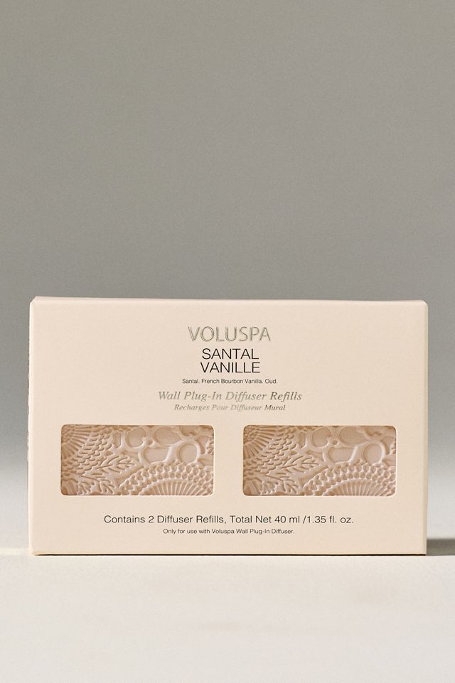 Voluspa Gourmand Santal Vanilla Wall Plug-In Diffuser Refill, Set of 2 #1