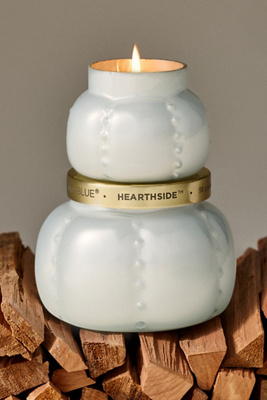 Capri Blue Hearthside Ornament Glass Jar Candle In White