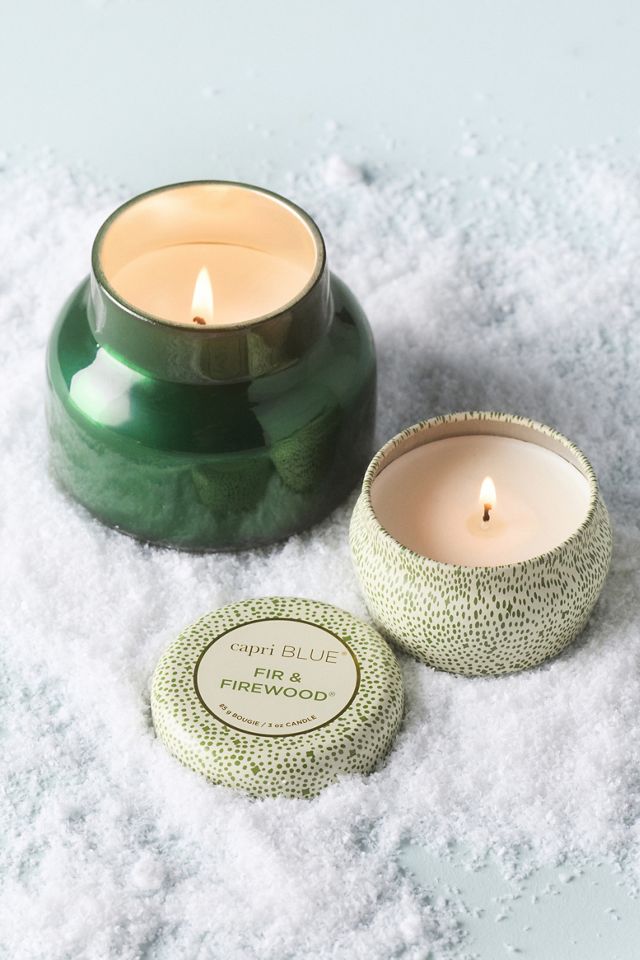 Capri Blue Fir & Firewood Stacking Candle Gift Set #2