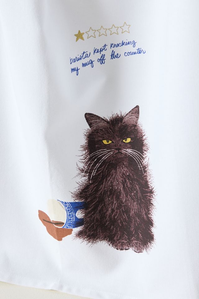 Cotton Cat Barista Dish Towel #1