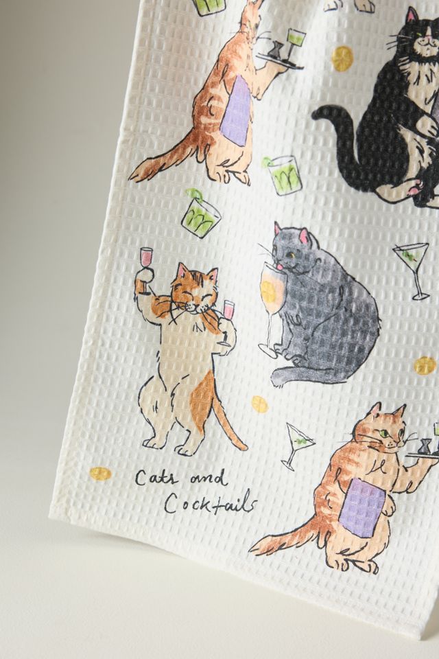 Cotton Cats & Cocktails Bar Towel #1