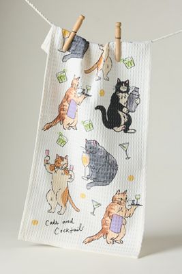 Cotton Cats & Cocktails Bar Towel