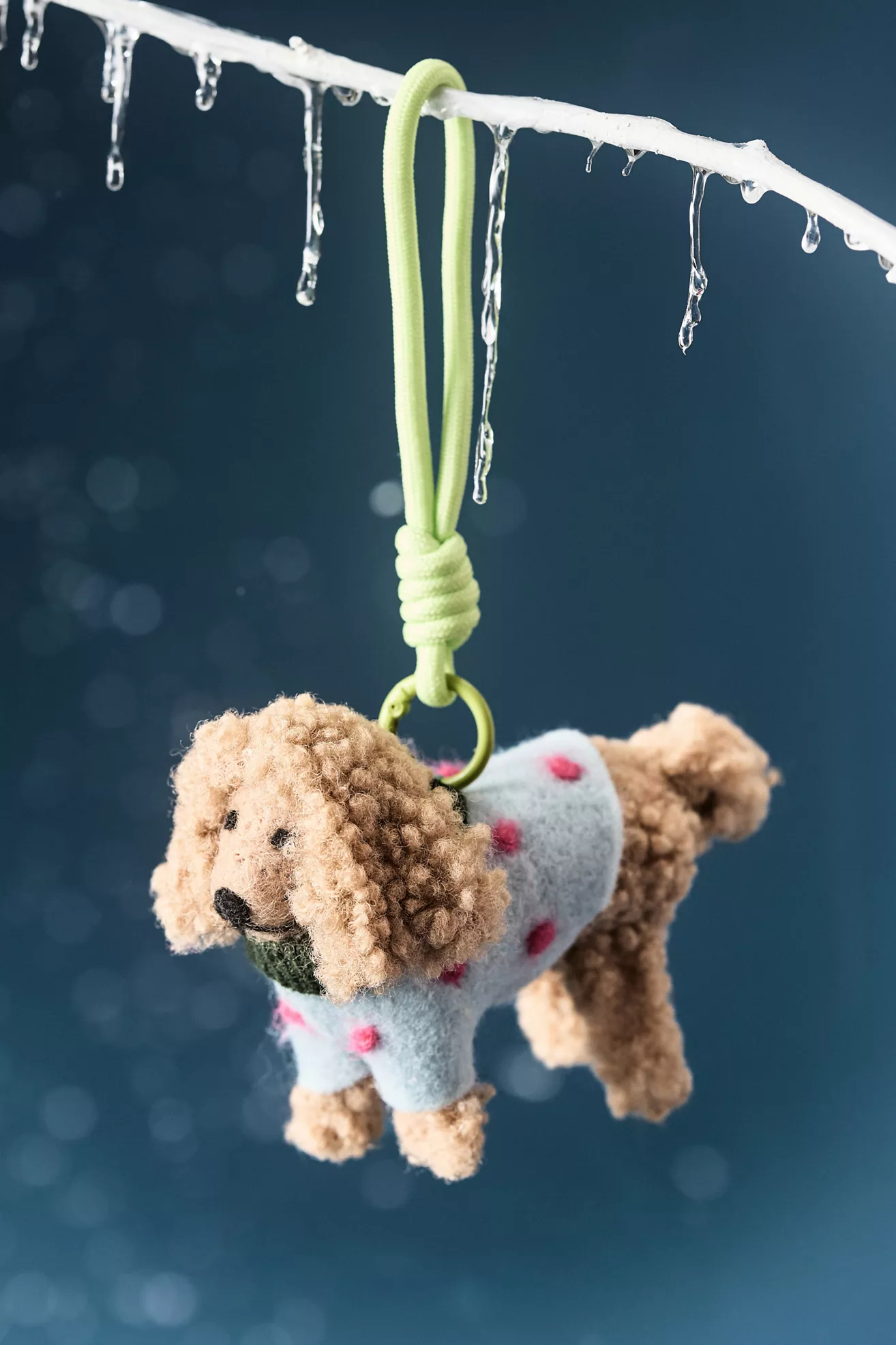 Felted Dog Walker Ornament - thumbnail 7