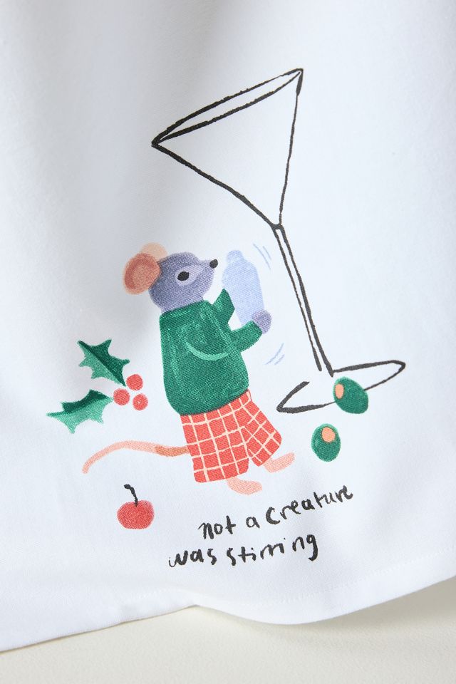 Cotton Creature Was Stirring Dish Towel #2