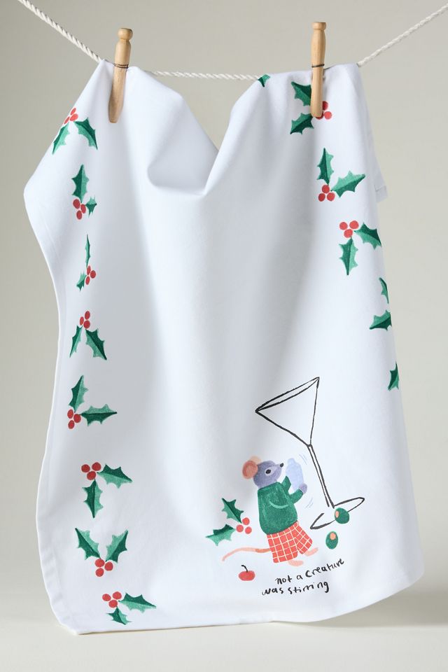 Cotton Creature Was Stirring Dish Towel #1
