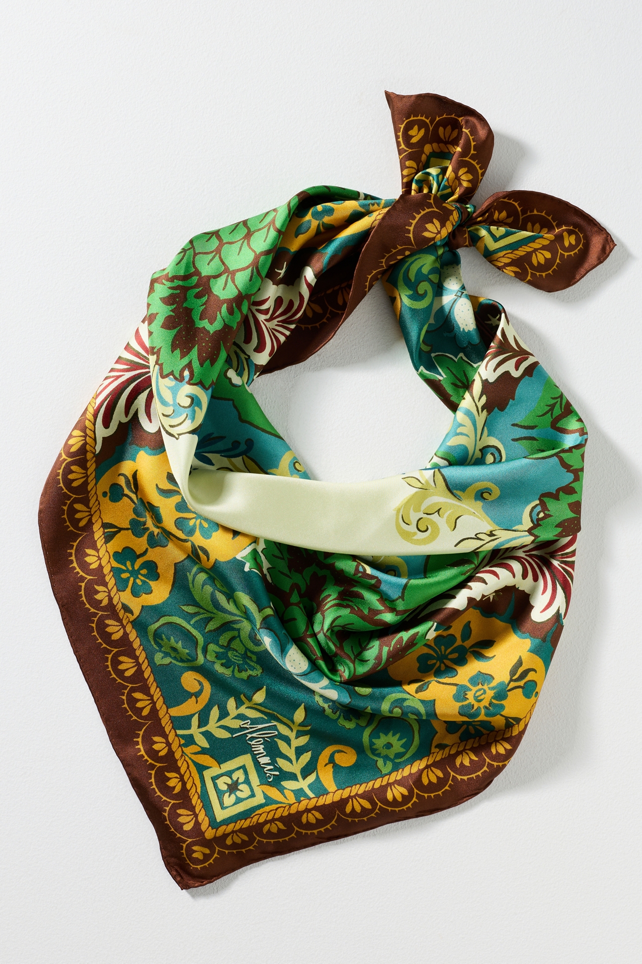 ALÉMAIS Florence 100% Silk Scarf