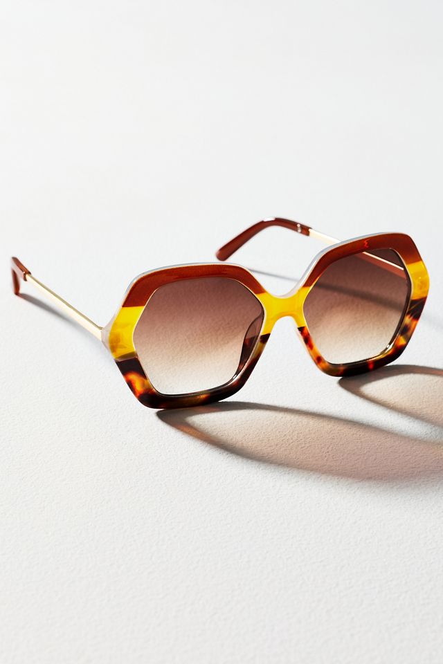 I-SEA Large Geometric Sunglasses #1