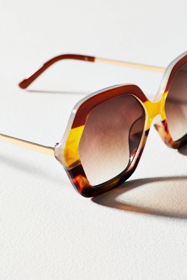 I-SEA Large Geometric Sunglasses #2