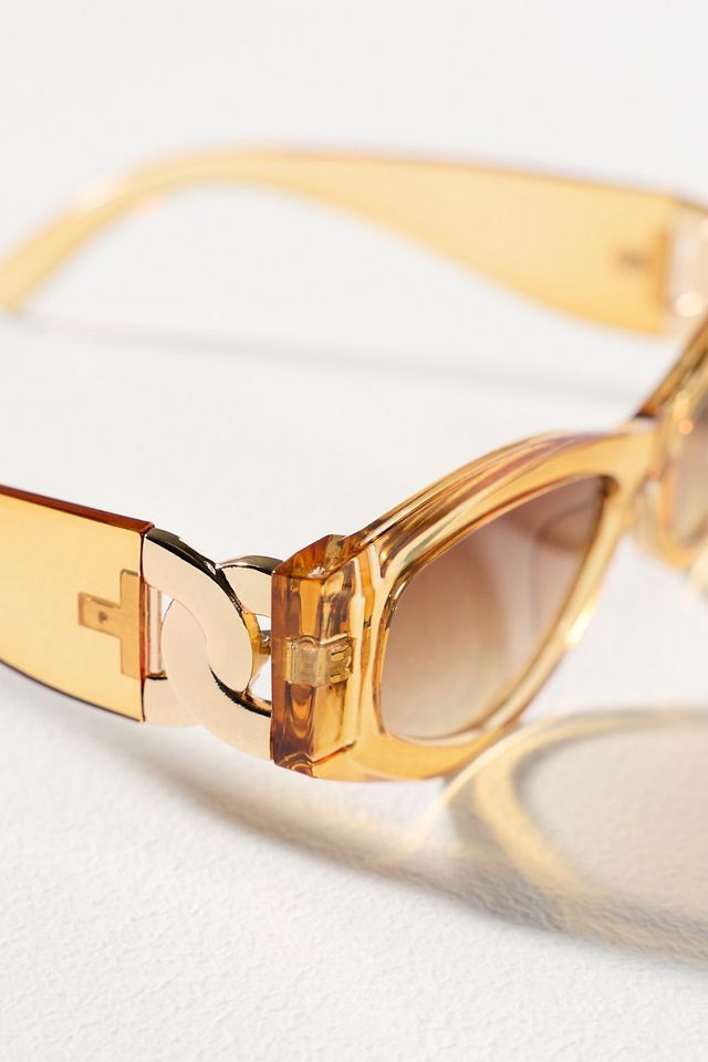 I-SEA Rectangle Jelly Translucent Sunglasses #2
