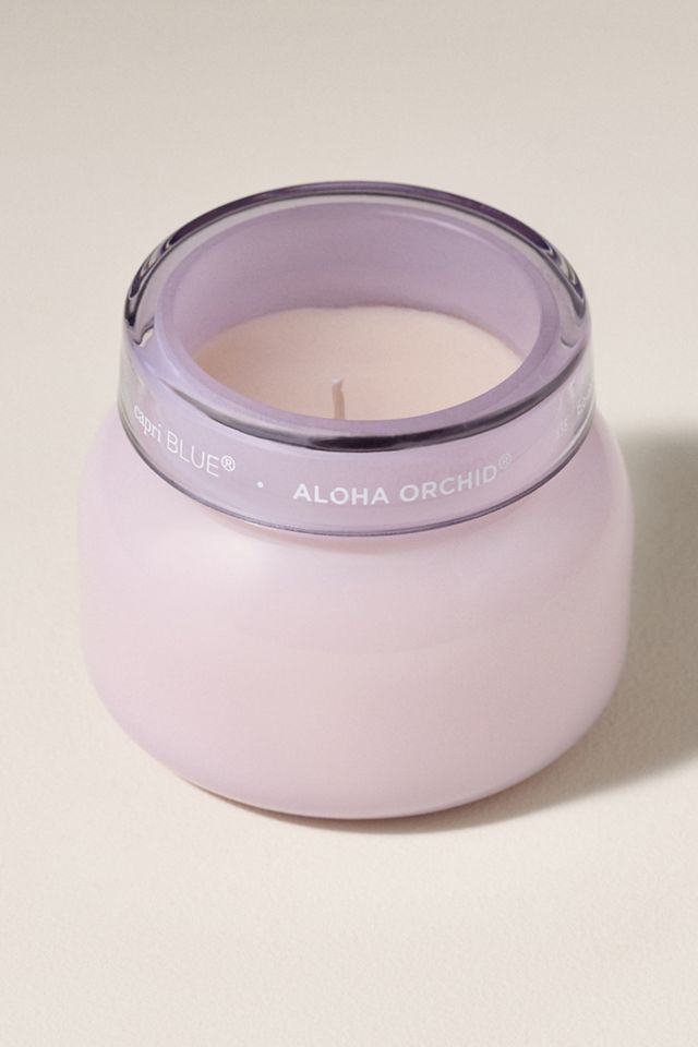 Capri Blue Floral Aloha Orchid Glass Jar Candle #4