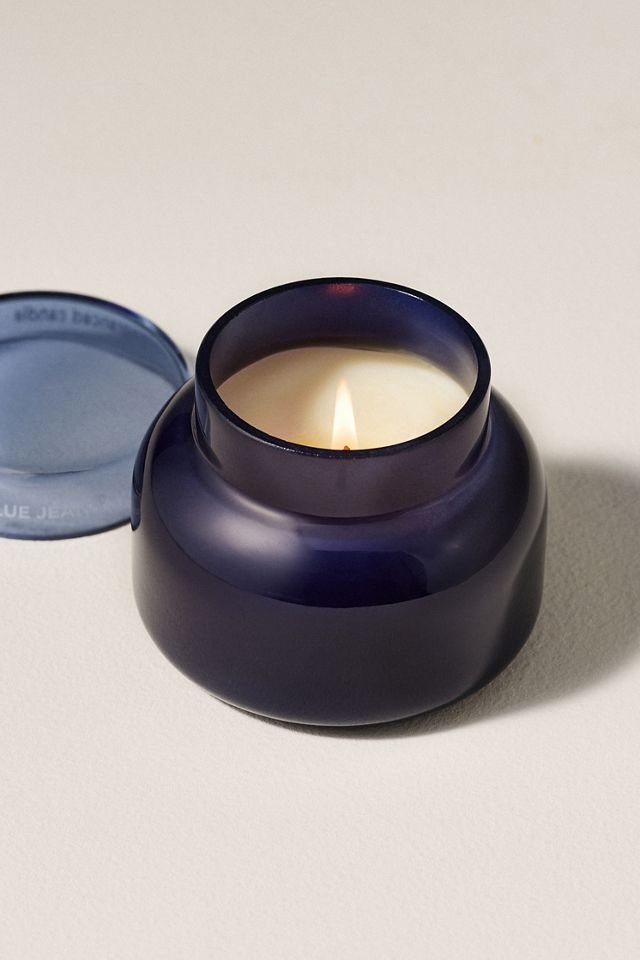 Capri Blue Woody Blue Jean Glass Jar Candle #2