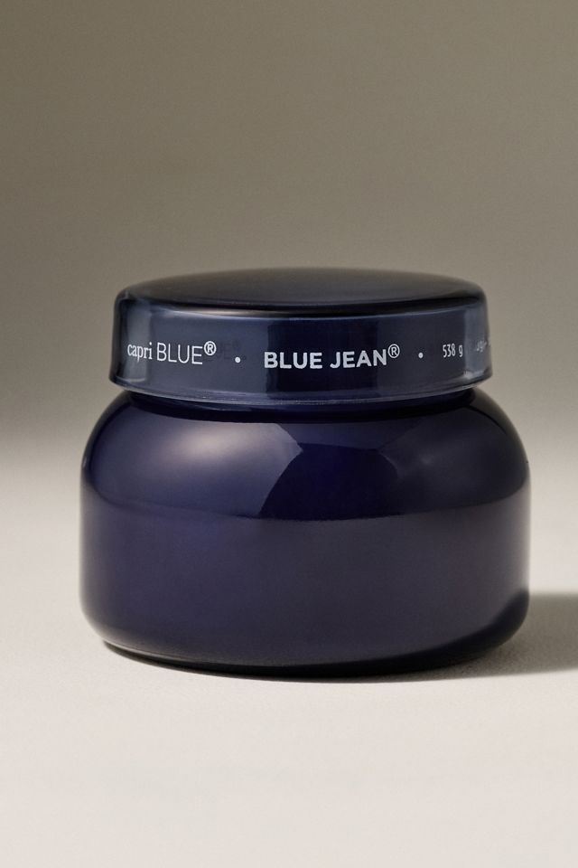 Capri Blue Woody Blue Jean Glass Jar Candle #3