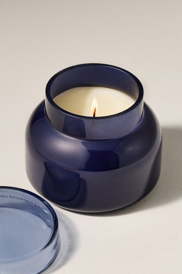 Capri Blue Woody Blue Jean Glass Jar Candle #4