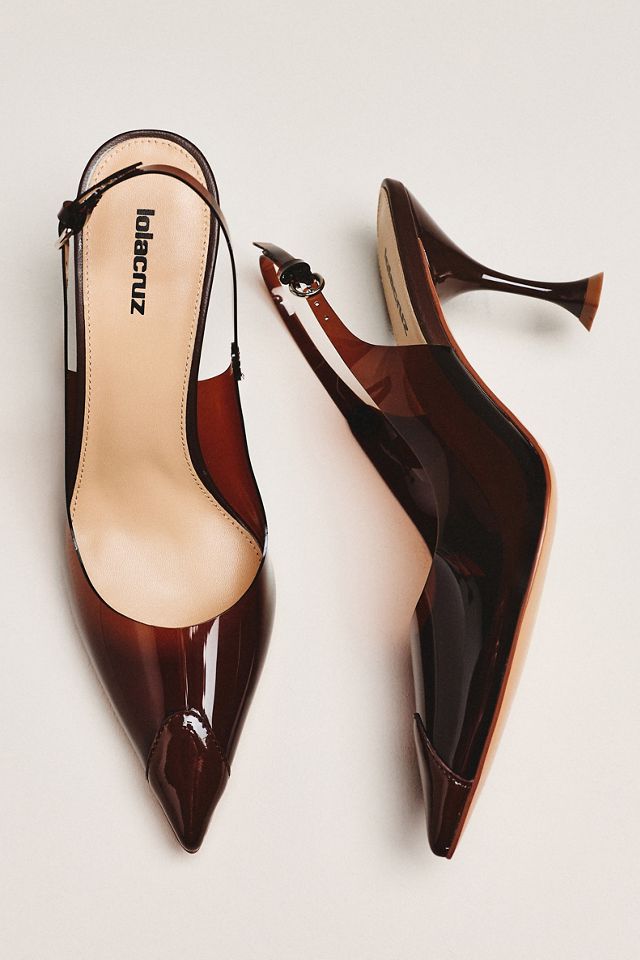 Lola Cruz Slingback Heels #1