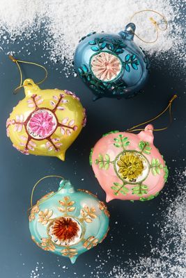 Vintaged Jeweled Bauble Ornament