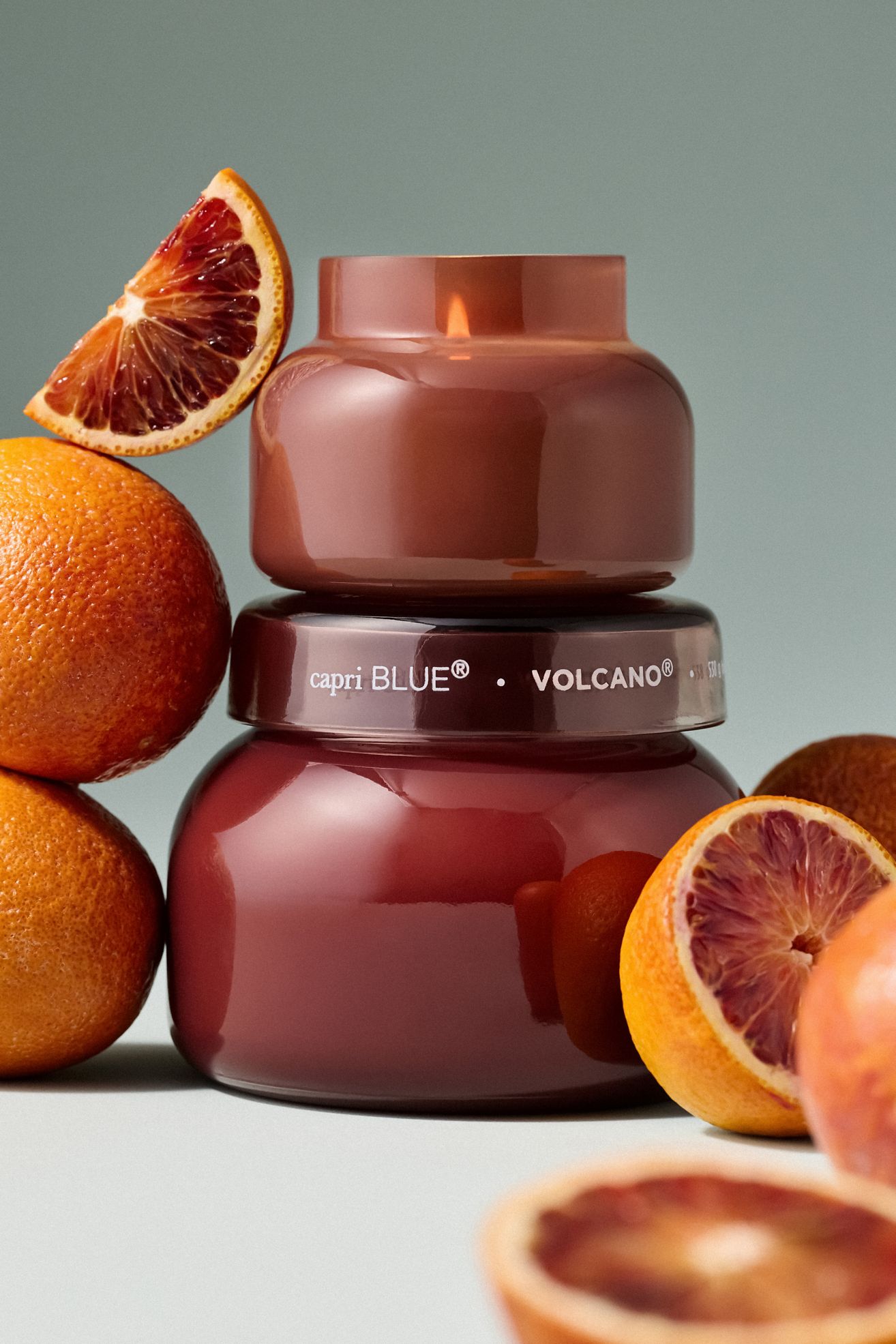 Capri Blue Volcano Glass Jar Candle - Brown