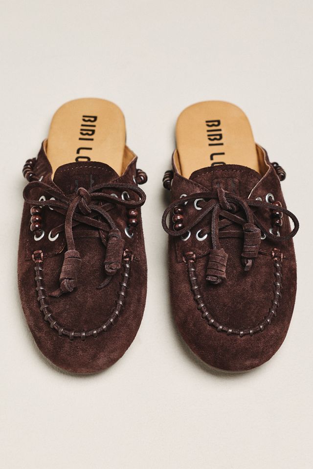 Bibi Lou Beaded Moccasin Mules #1