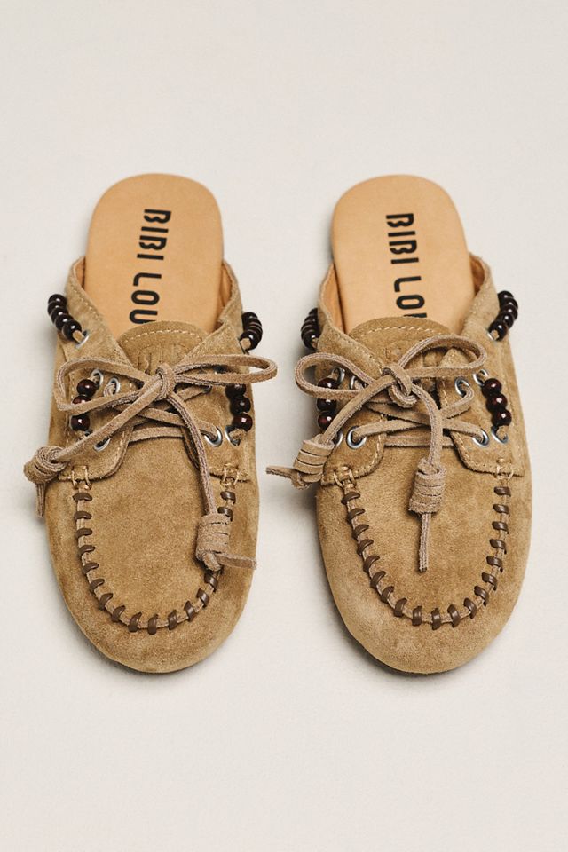 Bibi Lou Beaded Moccasin Mules #1