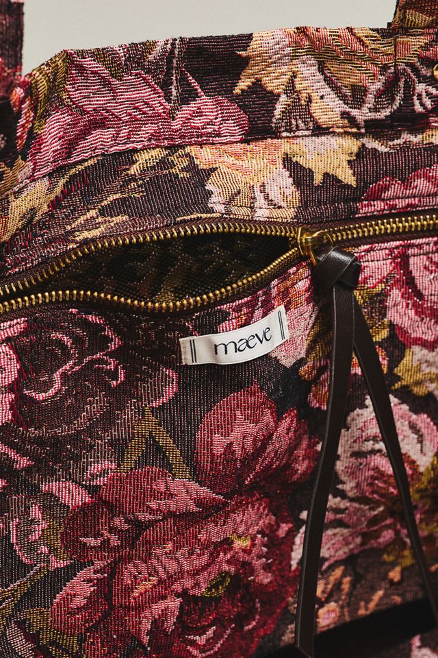 Maeve Floral Beaded Tote Bag #3