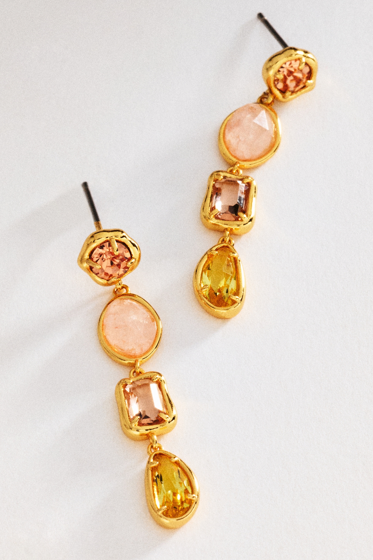 Organic Stone Drop Earrings