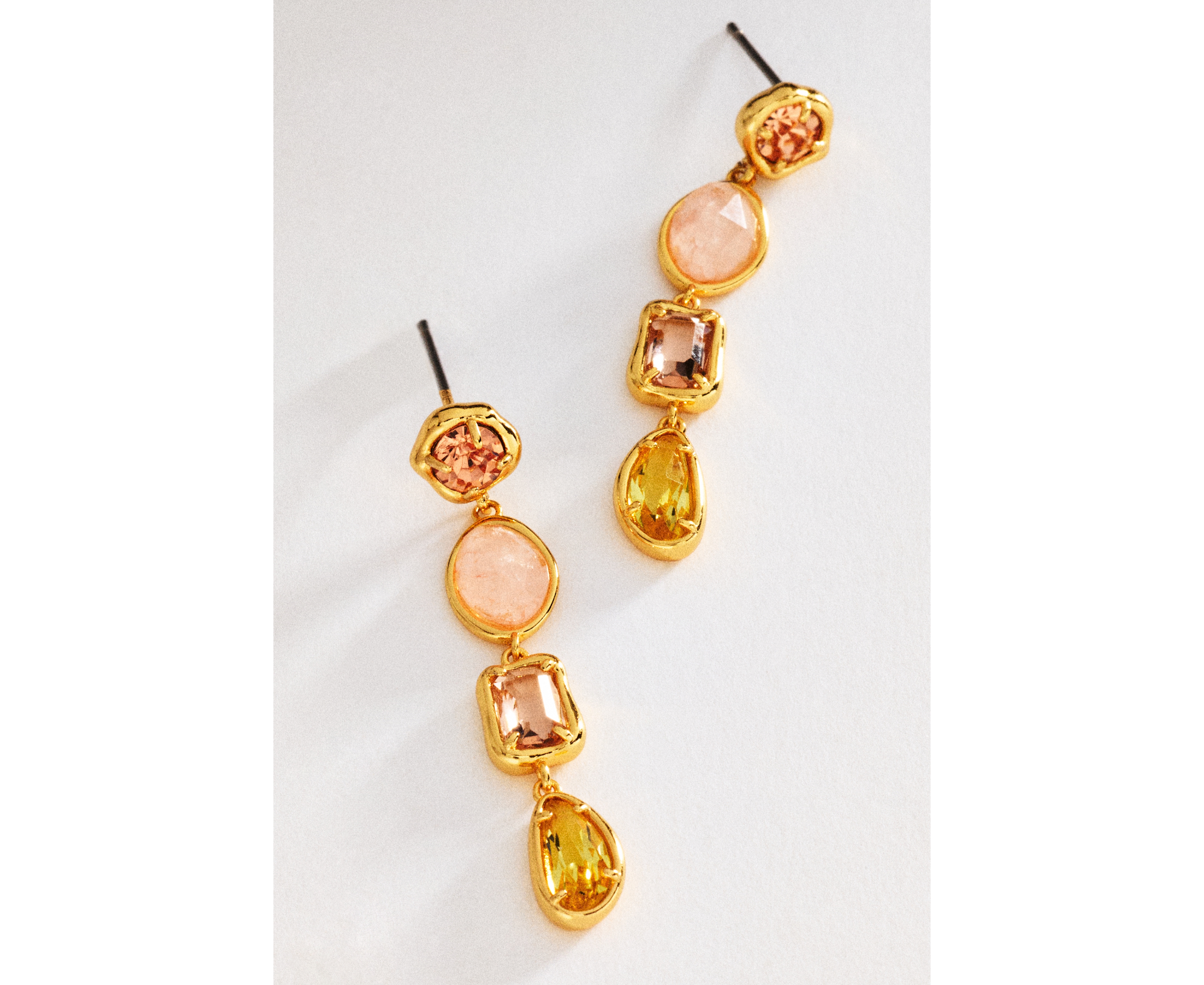 Organic Stone Drop Earrings