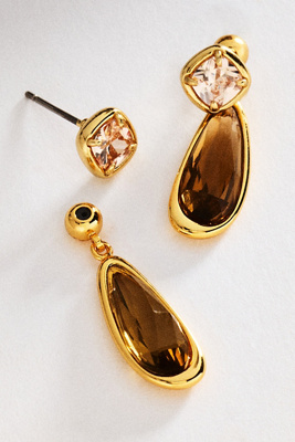 Semi-Precious Stone Drop Earrings