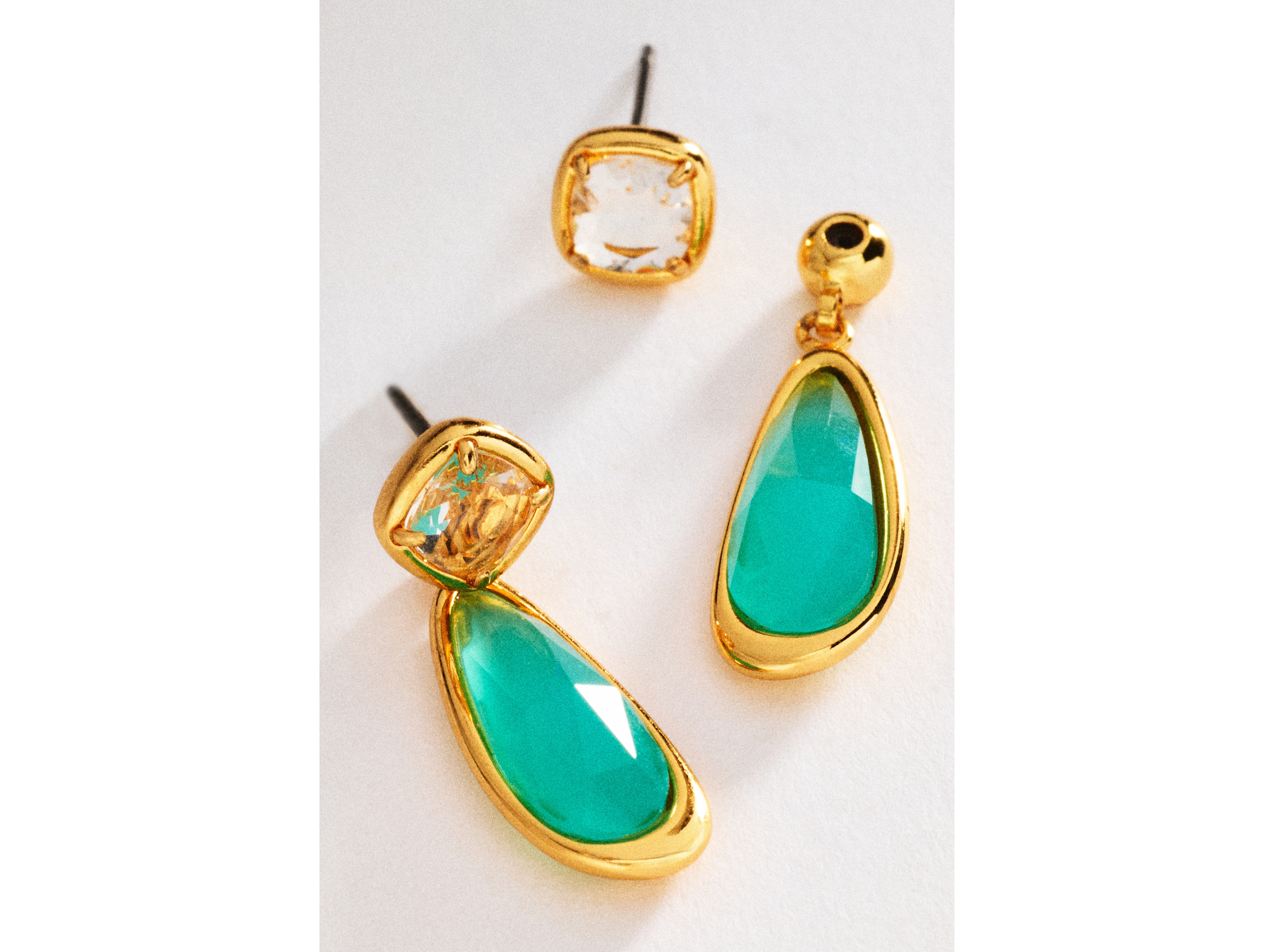 Semi-Precious Stone Drop Earrings