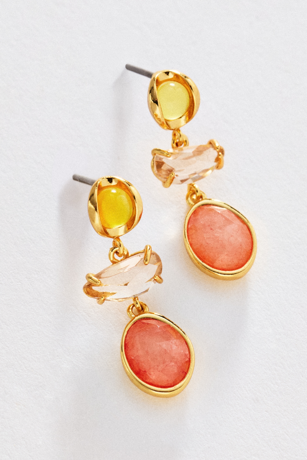 Multi-Stone Drop Earrings