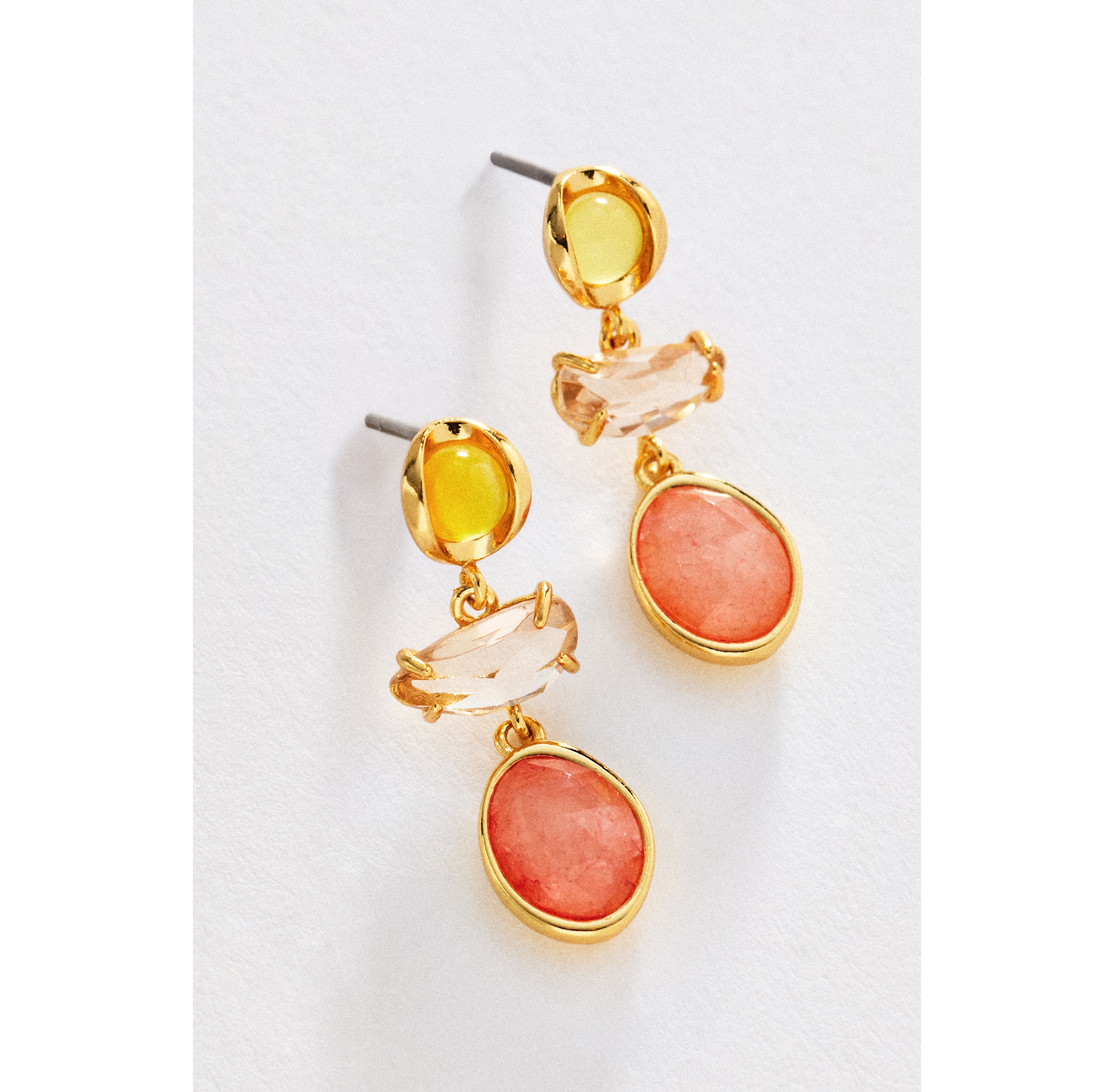 Multi-Stone Drop Earrings