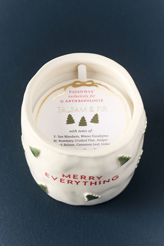 Paddywax Merry Everything Balsam & Fir Ceramic Candle #1