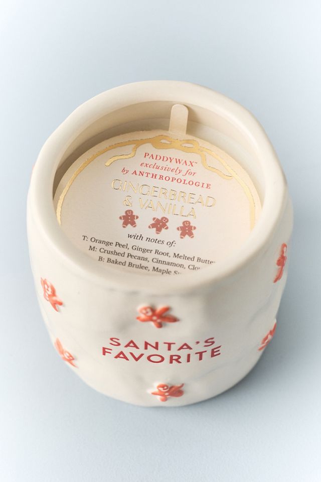 Paddywax Santa's Favorite Gourmand Gingerbread & Vanilla Ceramic Candle #2