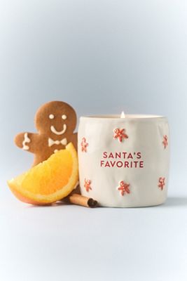 Paddywax Santa's Favorite Gourmand Gingerbread & Vanilla Ceramic Candle