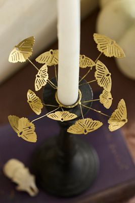 Brass Moth Candle Wreath