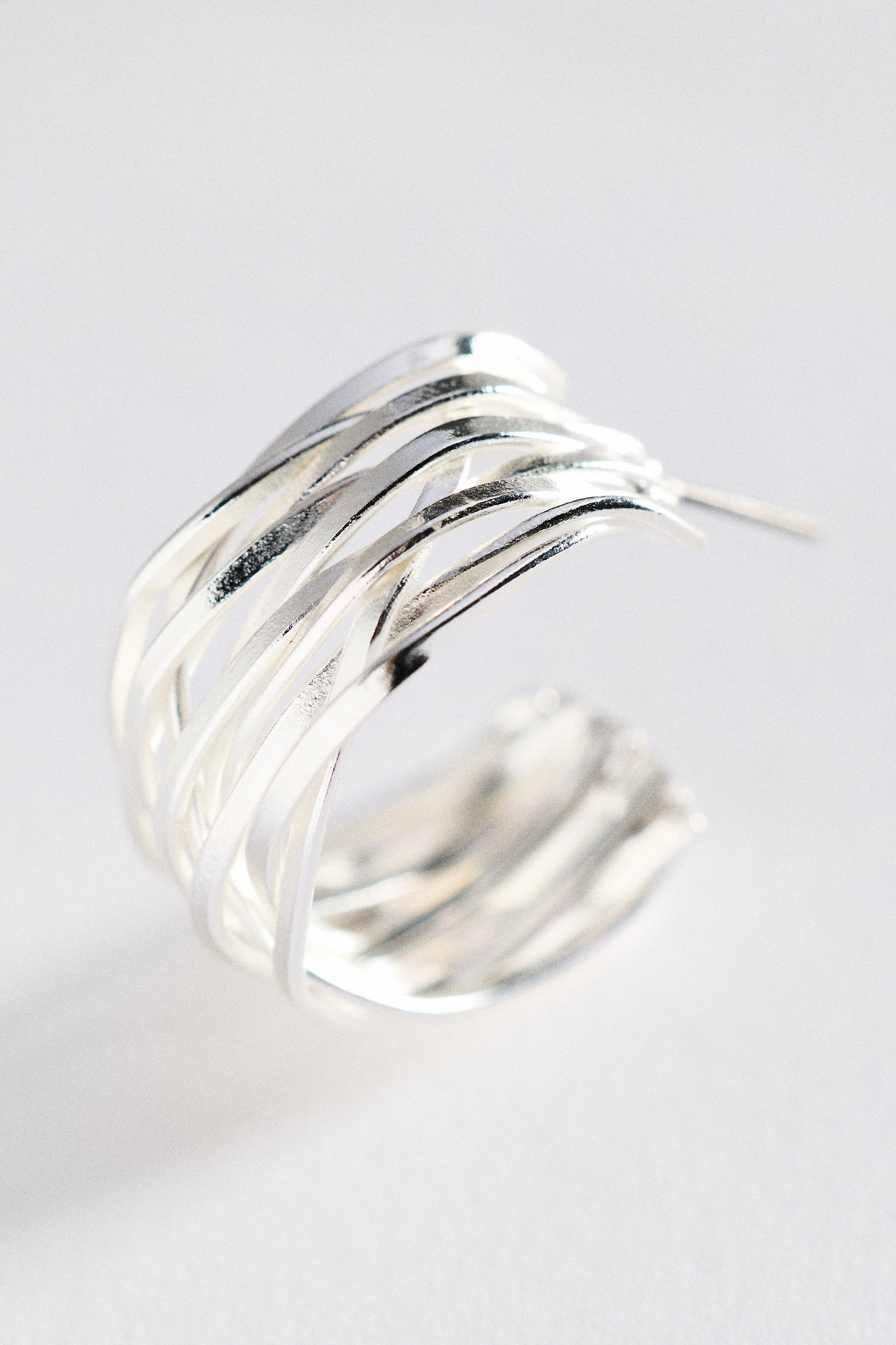 Textured Metal Hoop Earrings