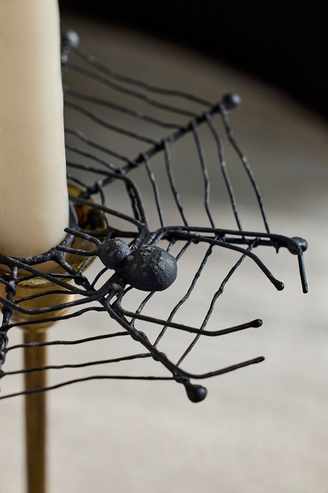 Iron Spiderweb Candle Wreath #1