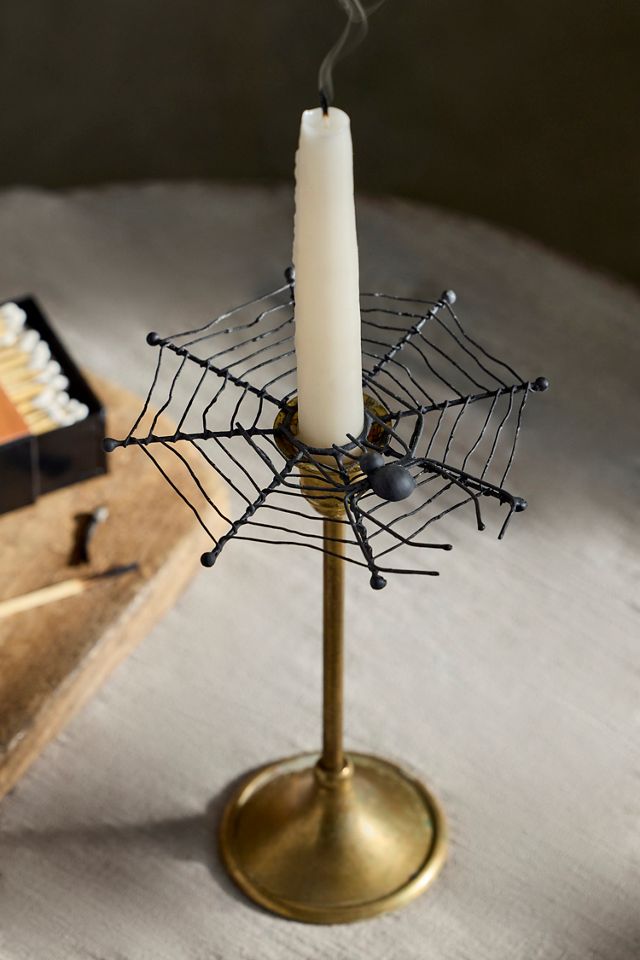 Iron Spiderweb Candle Wreath #2
