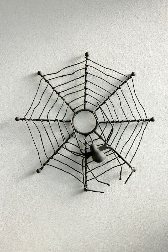 Iron Spiderweb Candle Wreath #3