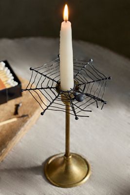 Iron Spiderweb Candle Wreath
