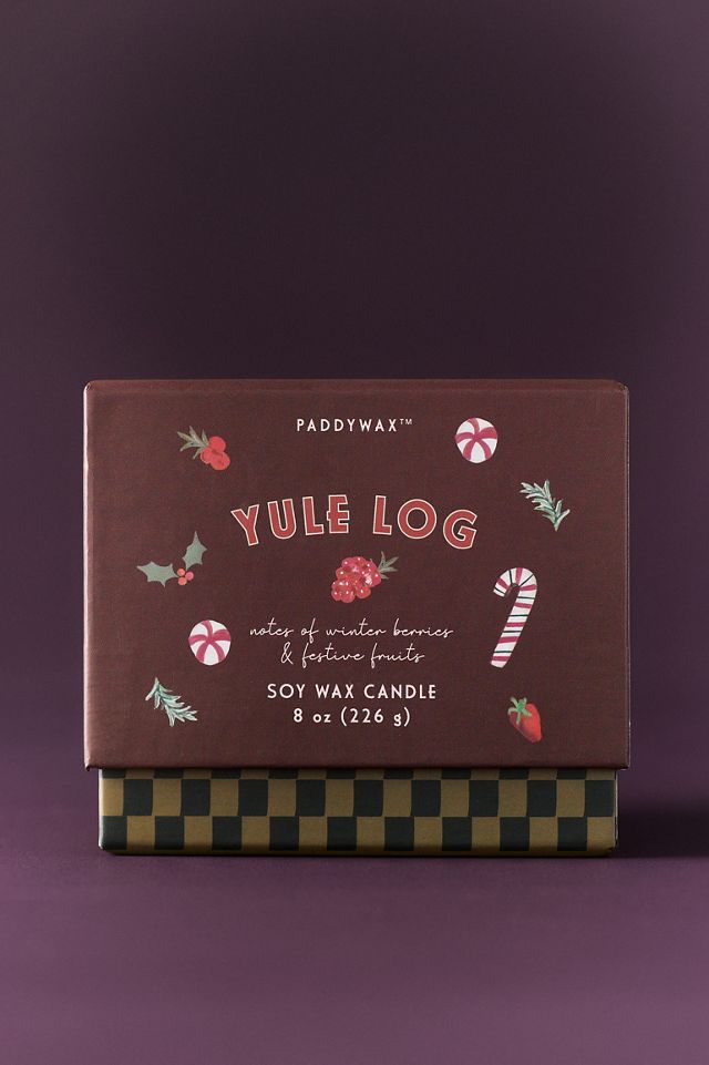 Paddywax Bistro Yule Log Icon Ceramic Candle #1