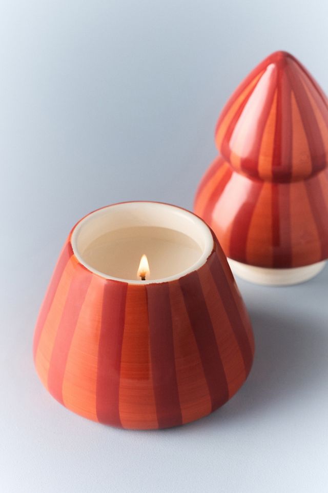 Paddywax Gourmand Spiced Apple Figural Tree Ceramic Candle #2