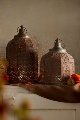 Punched Galvanized Iron Lantern