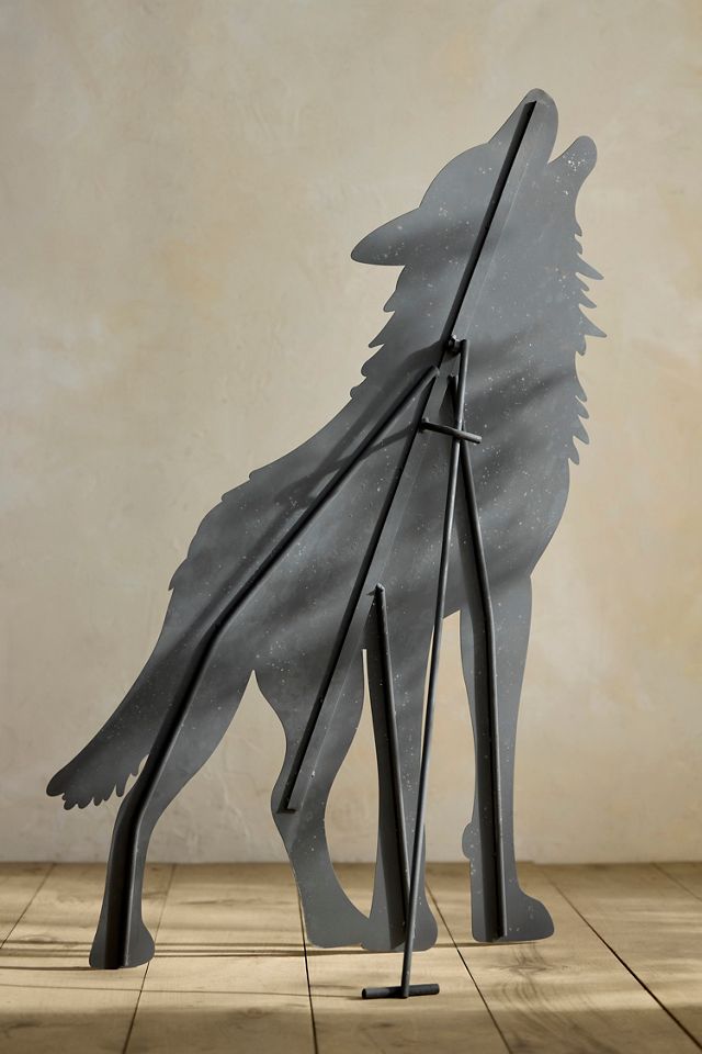 Howling Wolf Yard Stake #1
